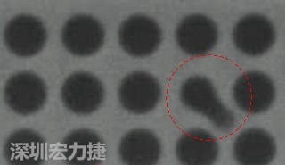 BGA空焊，導(dǎo)通孔(via)連接焊墊