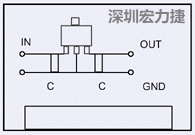 圖3：降壓電路的PCB設(shè)計(jì)示例。