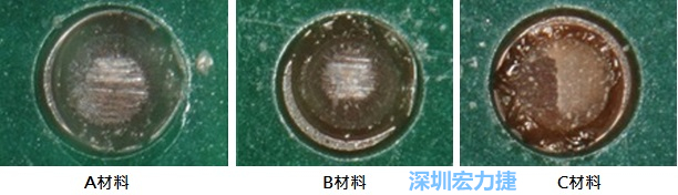 圖14- 冷球拉力試驗(yàn)后，光學(xué)顯微鏡下的失效模式