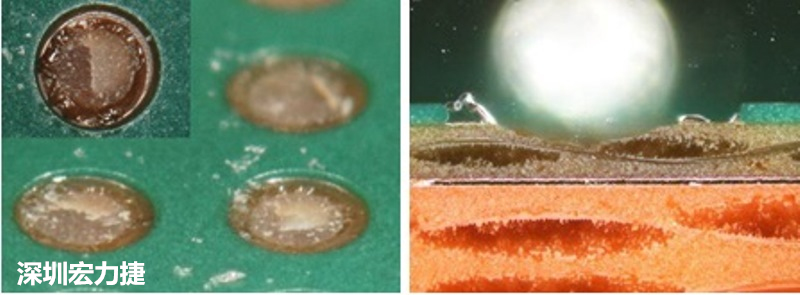 圖15-冷球拉力試驗(yàn)后，C材料的橫截面?zhèn)纫晥D