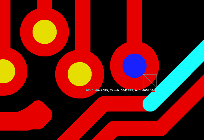 多層板中過孔會(huì)在每層線路上都有孔環(huán)，且每個(gè)層孔環(huán)周圍環(huán)境有夾線也有不夾線，環(huán)境各不一